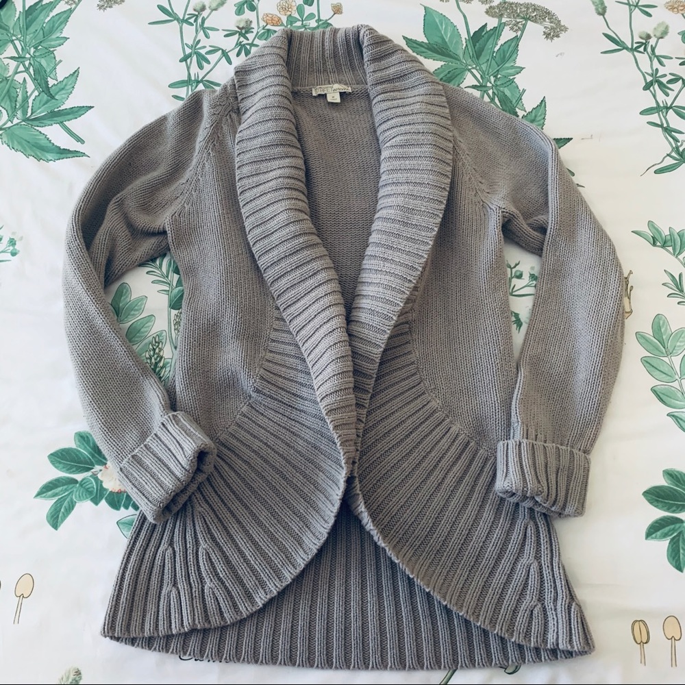 NY&Co Shawl Collar Open Front Cardigan